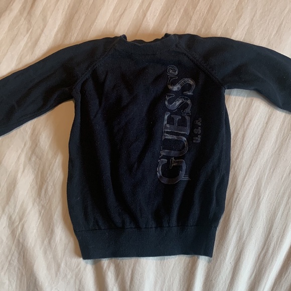 Guess toddler boys black crew neck sweater size XS - Picture 2 of 6